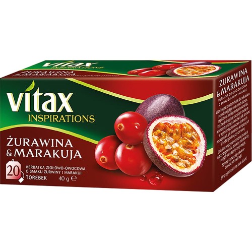 VITAX INSPIRATIONS ŻURAWINA &amp; MARAKUJA 20TB.jpg