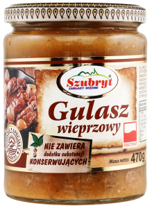 SZUBRYT GULASZ WIEPRZOWY 470G
