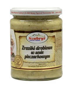 SZUBRYT ZRAZIKI DOMOWE W SOSIE PIECZARKOWYM 470G