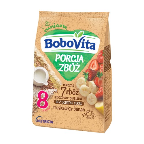 BOBOVITA PORCJA ZBÓŻ KASZKA MLECZNA 7 ZBÓŻ ZBOŻOWO-OWSIANA TRUSKAWKA-BANAN PO 8 MIESIĄCU 210 G.jpg