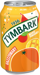 TYMBARK GAZ MANGO-POMARAŃCZA 330ML/12SZT