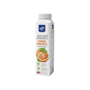 MILKO JOGURT PITNY CZER. POMARAŃCZA 330ML