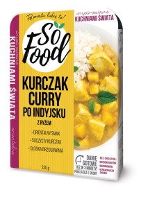 SO FOOD KURCZAK CURRY Z RYŻEM 330G/8SZT