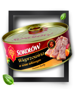 SOKOŁÓW PREMIUM WIEPRZOWINA W SOSIE WŁASNYM 300G