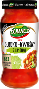 ŁOWICZ SOS SŁODKO-KWAŚNY Z LIMONKĄ 500G